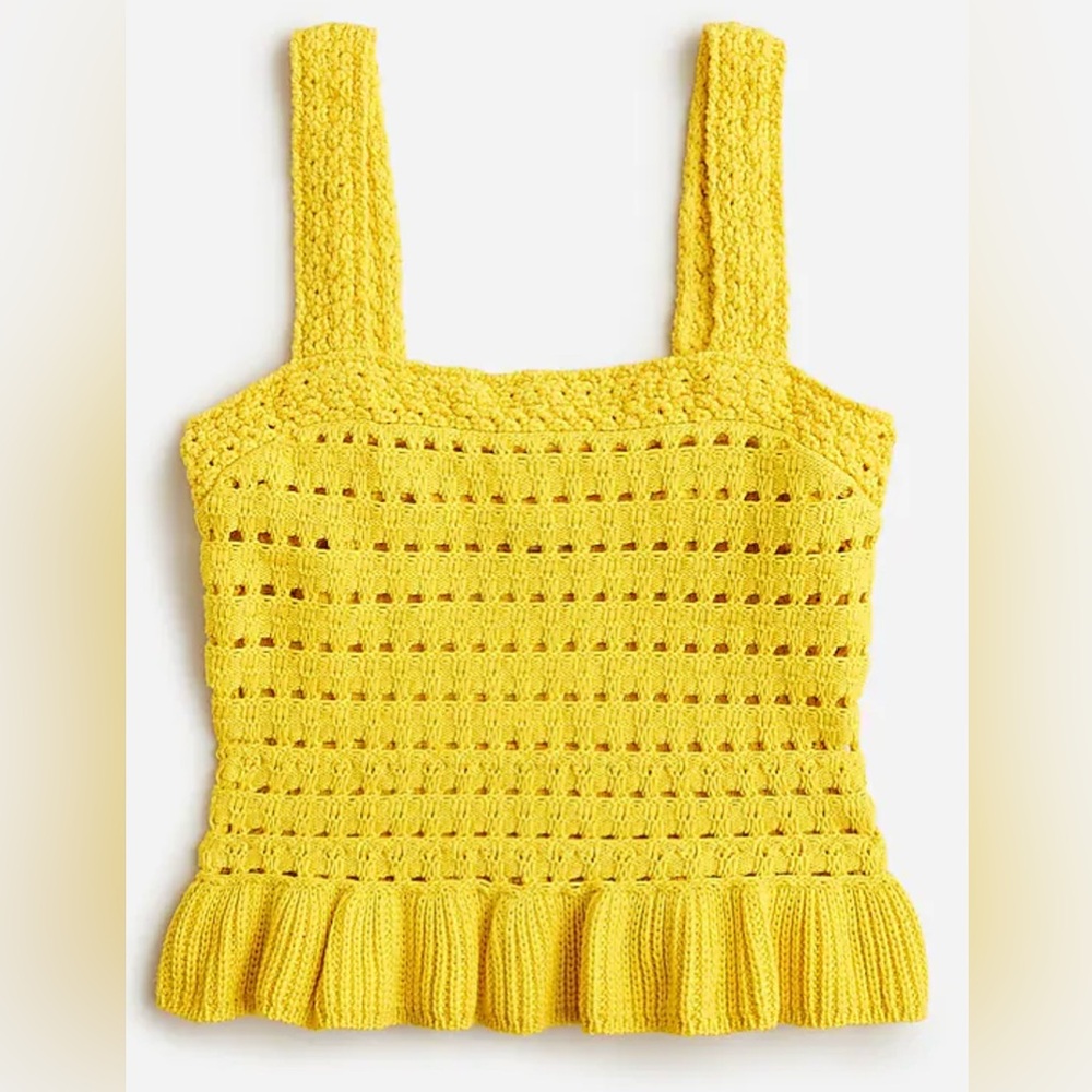 NWT J. Crew Yellow Crochet Tank Top
Size: S